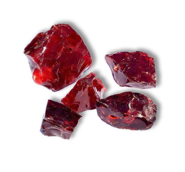 Glasbrocken sasso rosso | 5kg